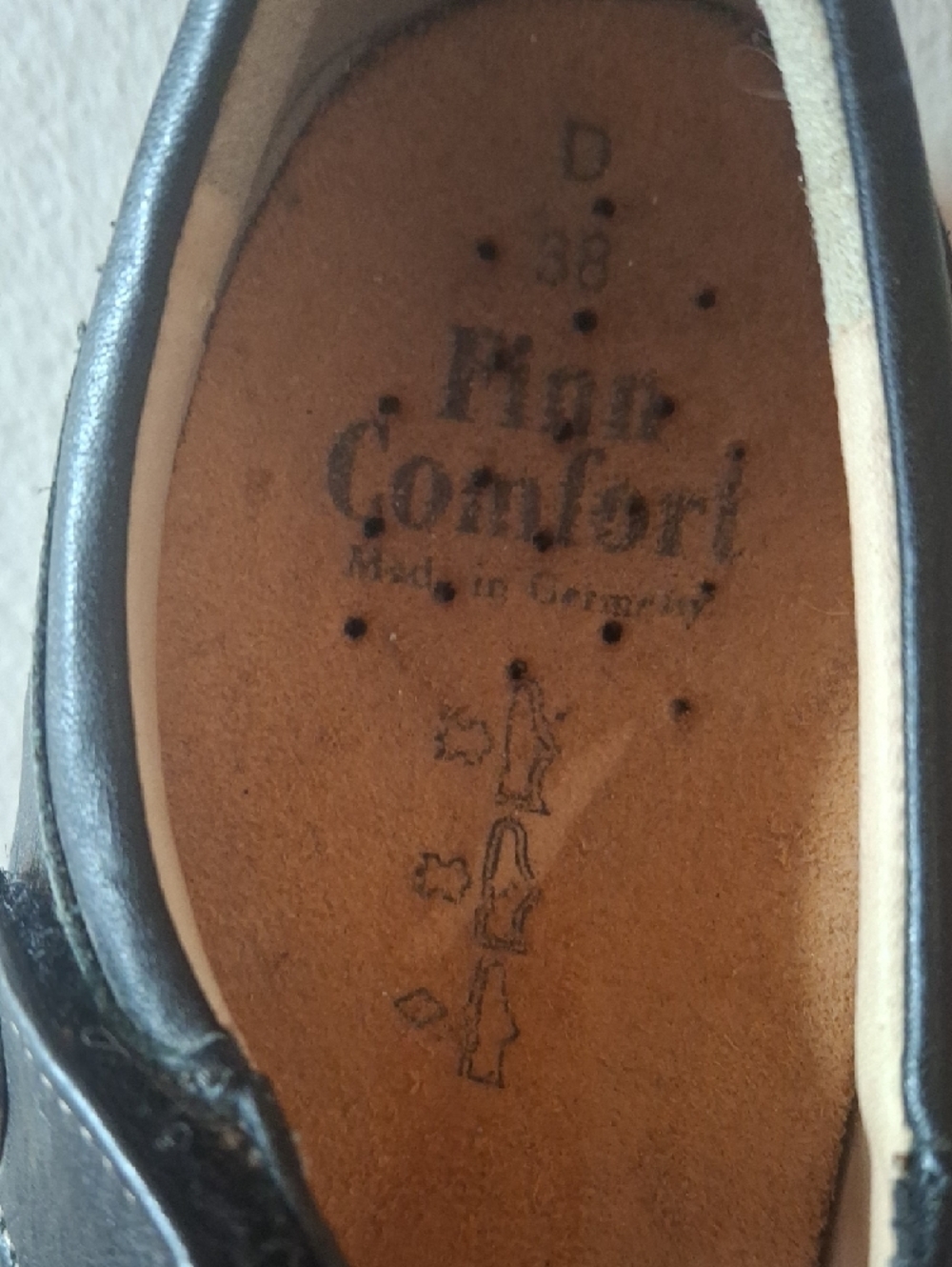 Finn Comfort Newport 2527 Black Leather Mary Jane Shoes Sz 38 / 7-7.5 - Picture 2 of 13